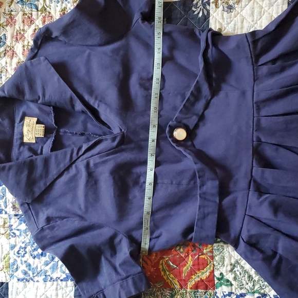 Lindy Bop Claudette Retro Style Royal Blue Dress - Picture 7 of 9